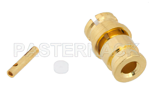 SMP Female Push-On Connector Solder Attachment for RG178, RG196
