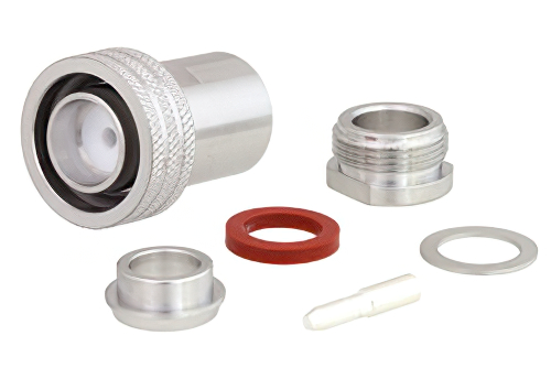 4.3-10 Male Low PIM Push-On Connector Clamp/Solder Attachment for RG213, RG8, RG225, RG214, RG393, IP67 Rated