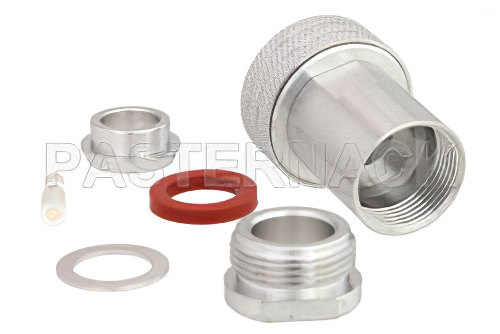 4.3-10 Male Low PIM Push-On Connector Clamp/Solder Attachment for RG213, RG8, RG225, RG214, RG393, IP67 Rated