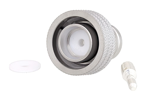 4.3-10 Male Low PIM Push-On Connector Solder Attachment for PE-1/2SFHC, IP67 Rated