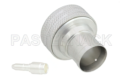 4.3-10 Male Low PIM Push-On Connector Solder Attachment for PE-1/2SFHC, IP67 Rated