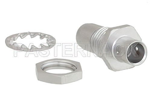 BMA Plug Bulkhead Mount Slide-On Connector Solder/Non-Solder Contact Attachment for RG402, PE-SR402AL, PE-SR402FL, PE-SR402FLJ, PE-SR402TN