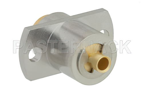 BMA Jack Slide-On Connector Solder/Non-Solder Contact Attachment 2 Hole Flange Mount for RG405, PE-SR405AL, PE-SR405FL, PE-SR405FLJ