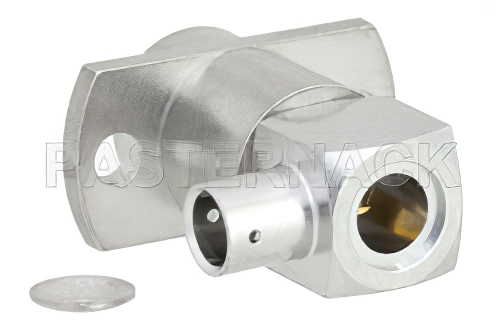 BMA Jack Right Angle Slide-On Connector Solder Attachment 2 Hole Flange Mount for RG402, PE-SR402AL, PE-SR402FL, PE-SR402FLJ, PE-SR402TN