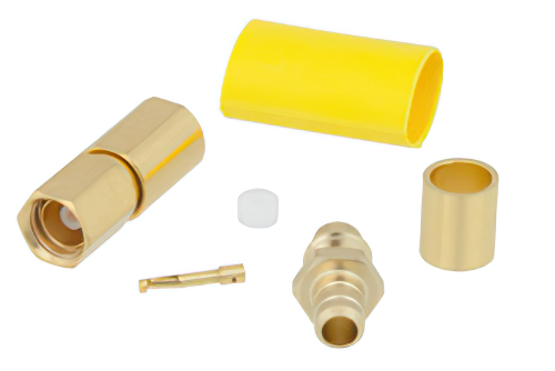 SSMC Plug Connector Crimp/Solder Attachment for LMR-100A, RG188, RG174, PE-C100-LSZH, PE-B100, LMR-100A-FR, RG316