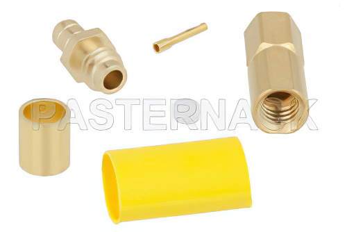 SSMC Plug Connector Crimp/Solder Attachment for LMR-100A, RG188, RG174, PE-C100-LSZH, PE-B100, LMR-100A-FR, RG316