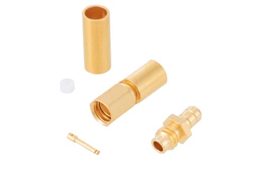 SSMC Plug Connector Crimp/Solder Attachment for RG188-DS, RG316-DS