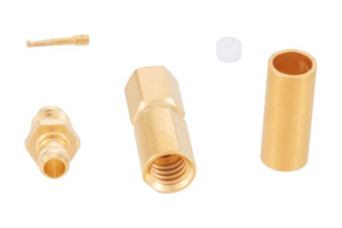 SSMC Plug Connector Crimp/Solder Attachment for RG188-DS, RG316-DS