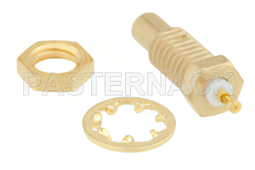 SSMC Jack Bulkhead Mount Connector Solder Attachment Turret Terminal