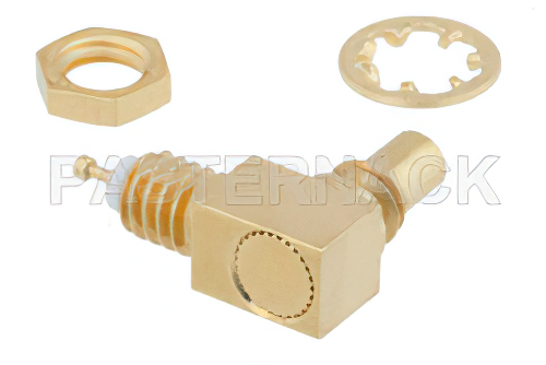 SSMC Jack Right Angle Bulkhead Mount Connector Solder Attachment Turret Terminal