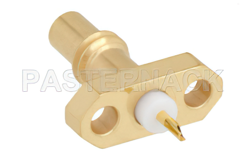 SSMC Jack Connector Solder Attachment 2 Hole Flange Mount Solder Cup Terminal