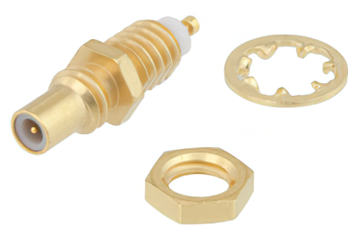 SSMC Jack Bulkhead Mount Connector Solder Attachment Turret Terminal
