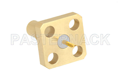 SSMC Jack Connector Solder Attachment 4 Hole Flange Mount Solder Cup Terminal