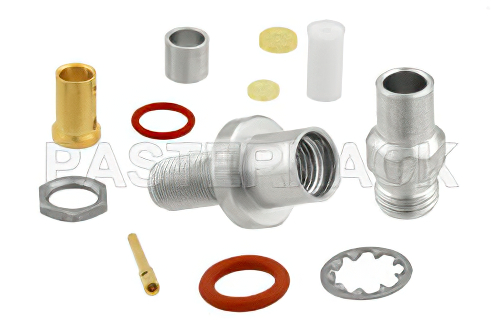 SMA Female Bulkhead Mount Connector Clamp/Solder Attachment for PE-P160LL