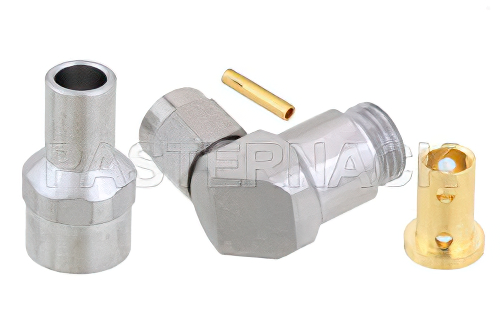 SMA Male Right Angle Connector Clamp/Solder Attachment for PE-P160LL