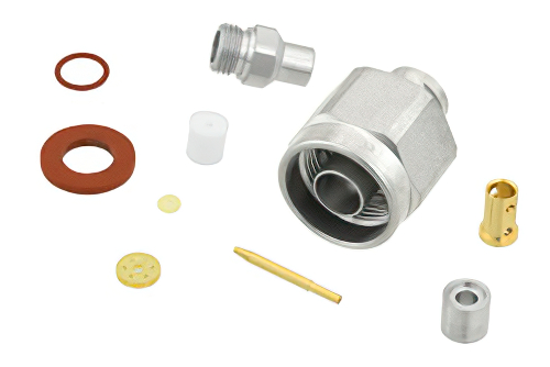 N Male Connector Clamp/Solder Attachment for PE-P160LL