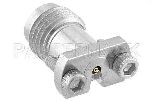 2.4mm Female Connector Clamp Attachment Vertical Launch PCB, Removable Microstrip Launch