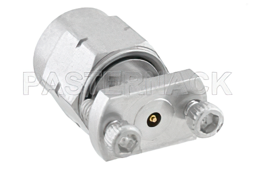 2.4mm Male Connector Clamp Attachment Vertical Launch PCB, Removable Stripline Launch