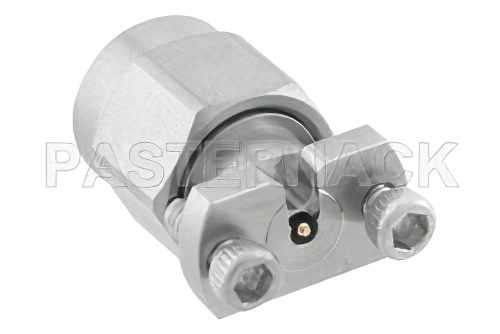 SMA Male Connector Clamp Attachment Vertical Launch PCB, Removable Microstrip Launch