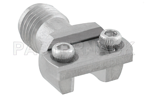 2.92mm Female Connector Clamp/Solder (Captive Contact) Attachment End Launch PCB, Microstrip/Coplanar Launch, 0.010 inch