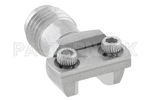 2.4mm Female Connector Clamp/Solder (Captive Contact) Attachment End Launch PCB, Microstrip/Coplanar Launch, 0.012 inch