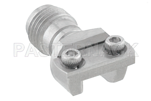 1.85mm Female Connector Clamp/Solder (Captive Contact) Attachment End Launch PCB, Microstrip/Coplanar Launch, 0.005 inch