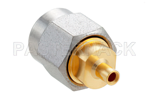 2.92mm Male Connector Solder Attachment for PECX001, PECX002, Low Loss 047 Semi-Rigid