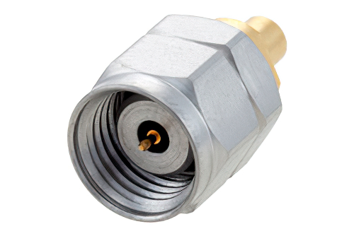 1.85mm Male Connector Solder Attachment for PECX003, PECX004, Low Loss 070 Semi-Rigid