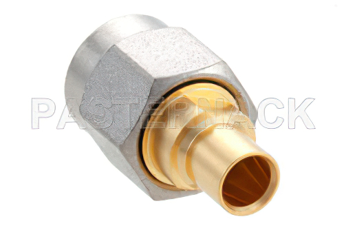 2.92mm Male Connector Solder Attachment for PE-120SRLL, Tinned 120LL