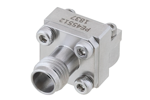 2.4mm Female Connector Clamp/Solder (Captive Contact) Attachment End Launch PCB, Removable End Launch, Low Profile