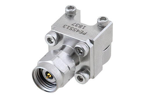 2.4mm Male Connector Clamp/Solder (Captive Contact) Attachment End Launch PCB, Removable End Launch, Standard Profile