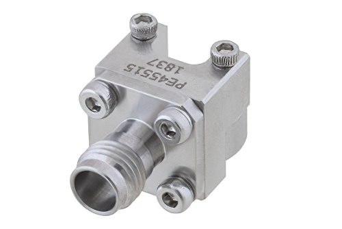 1.85mm Female Connector Clamp/Solder (Captive Contact) Attachment End Launch PCB, Removable End Launch, Standard Profile