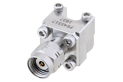 1.85mm Male Connector Clamp/Solder (Captive Contact) Attachment End Launch PCB, Removable End Launch, Standard Profile