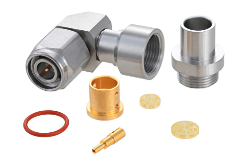 TNC Male Right Angle Connector Clamp/Solder Attachment for LL335i