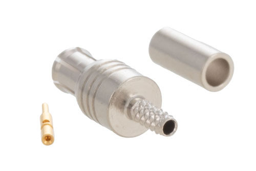 MCX Plug Connector Crimp/Solder Attachment for RG178, RG196