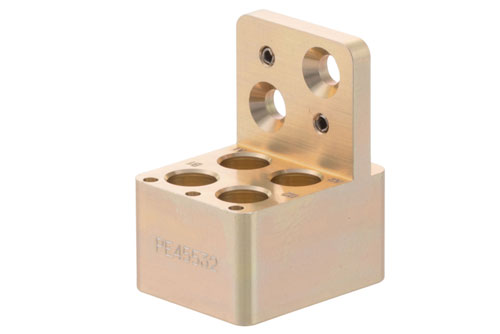 Right Angle, Mini SMP, VITA 67, 4-Position Connector (Aluminum)