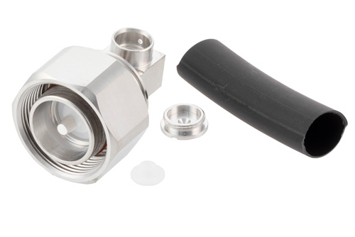 4.3-10 Male Right Angle Low PIM Connector Solder Attachment for PE-1/4SFHC, SPP-250-LLPL, SPO-250, SPF-250