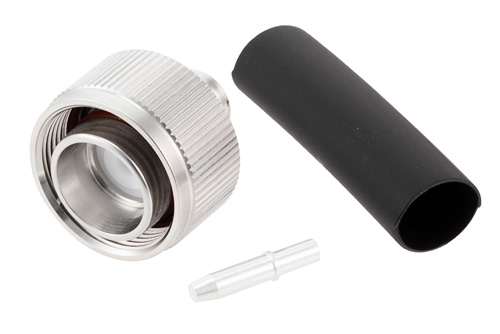 4.3-10 Male Low PIM Connector Solder Attachment for PE-1/4SFHC, SPP-250-LLPL, SPO-250, SPF-250, with Knurl Coupling Nut