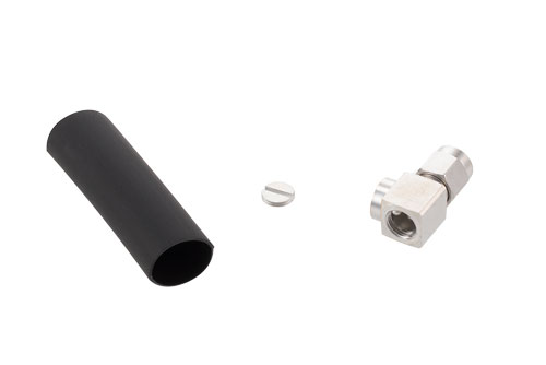 SMA Male Right Angle Low PIM Connector Solder Attachment for PE-1/4SFHC, SPP-250-LLPL, SPO-250, SPF-250