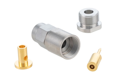 2.4mm Male Connector Clamp/Solder Attachment for PE-SR405AL, PE-SR405FL, PE-SR405FLJ, PE-SR405TN, RG405