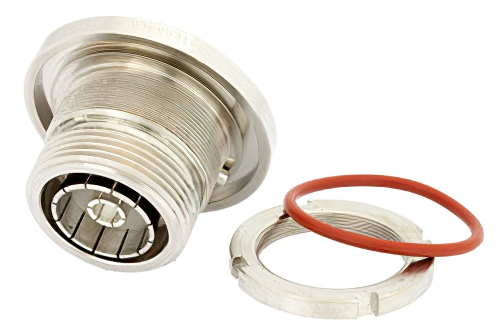 7/16 DIN Female Bulkhead Mount Connector Solder Attachment Solder Cup Terminal