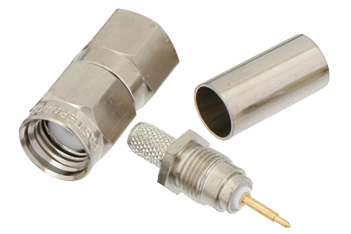SMA Male Connector Crimp/Solder (Captive Contact) Attachment For RG58