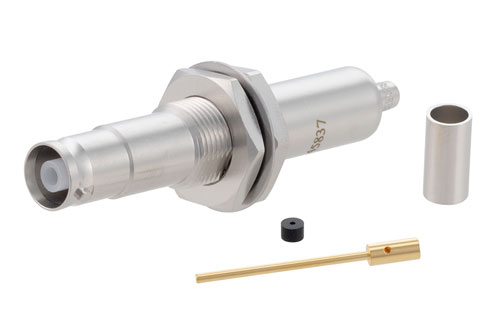 10KV Female Bulkhead Mount Connector Crimp/Solder Attachment for RG58