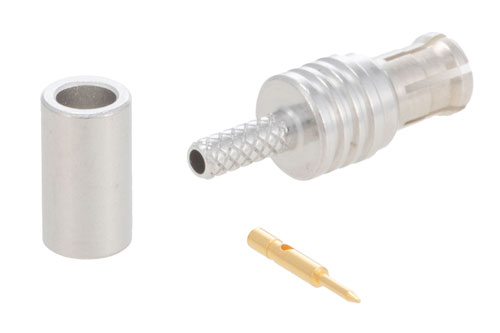 MCX Plug Non-Magnetic Connector Crimp/Solder Attachment for RG178