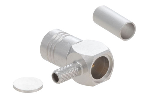 SMB Plug Right Angle Non-Magnetic Connector Crimp/Solder Attachment for RG316