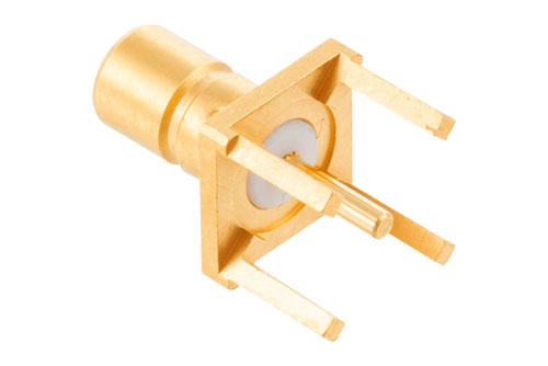 SMB Plug Receptacle Non-Magnetic for PCB Solder Legs