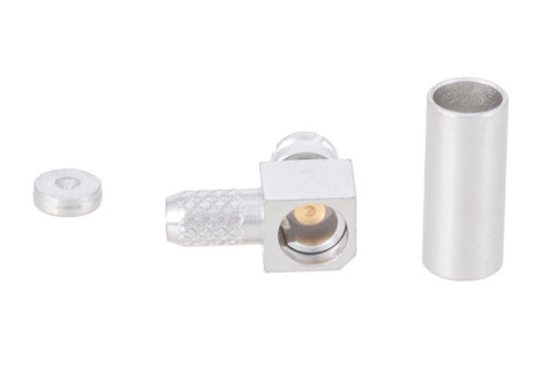 SMP Female Right Angle Non-Magnetic Connector Solder/Solder Attachment for RG316