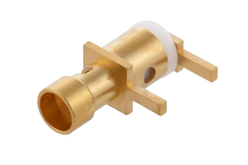 Cable Termination Non-Magnetic Right-Angle PCB Mount for RG179, RG316