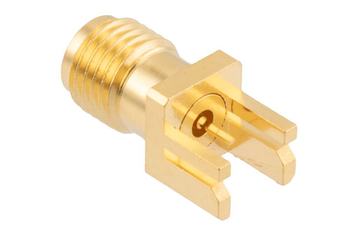 2.92mm Female PCB Mount with Tab Contact 40GHz VSWR1.2, 0.0295 Inches ...