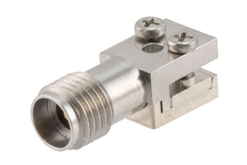 2.92mm Female 2 Hole PCB Narrow Body, 0.062 Inches End Launch PCB Connector, Solderless